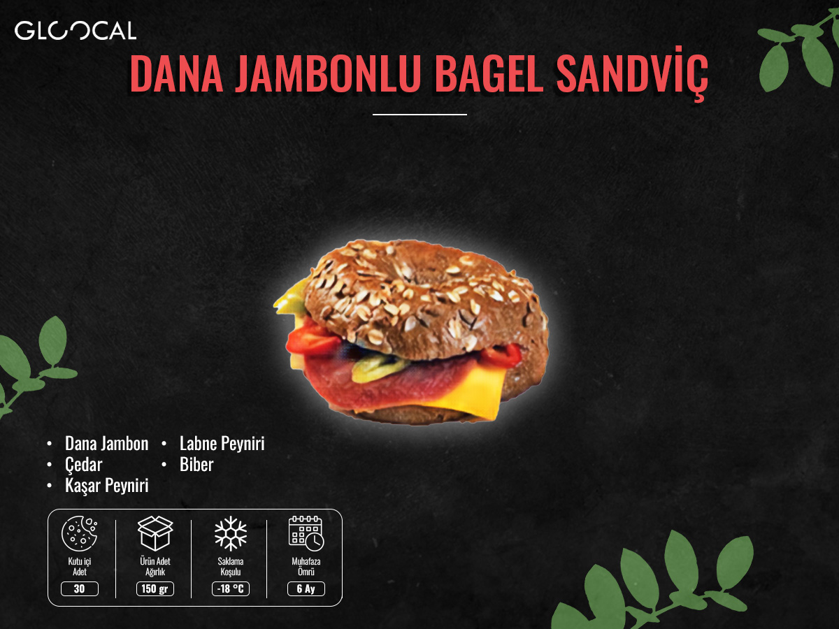 Dana Jambonlu Bagel Sandviç - Görsel 2
