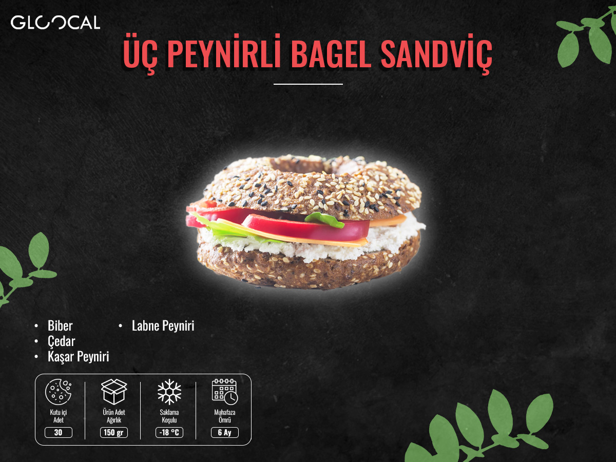 Üç Peynirli Bagel Sandviç - Görsel 2