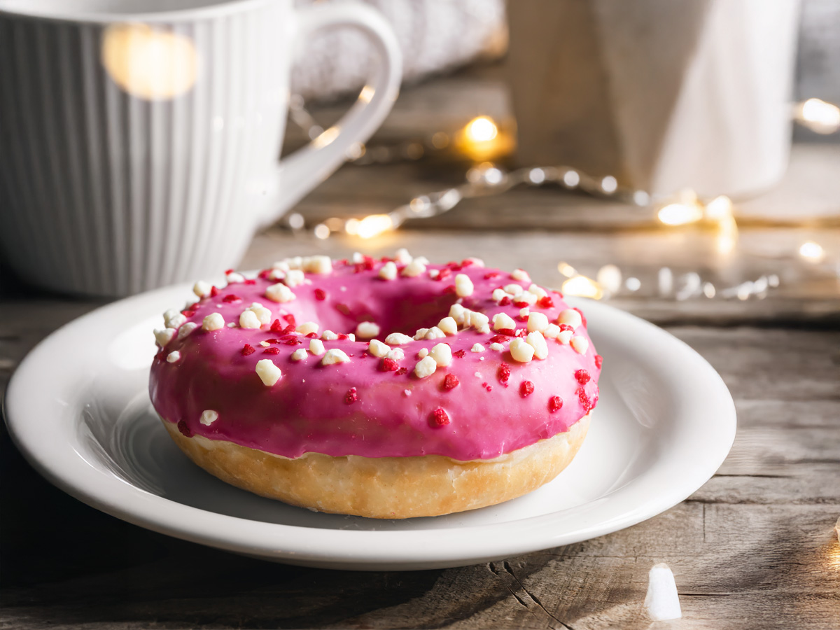 Frambuaz Dolgulu Donut