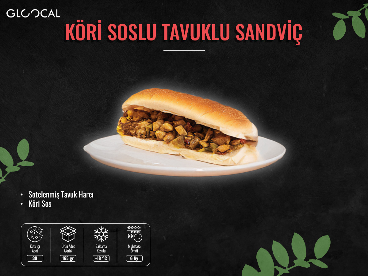 Köri Soslu Tavuklu Sandviç - Görsel 2